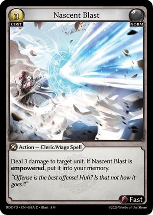 Nascent Blast (088A) (088A) - Radiant Origins Pantheon
