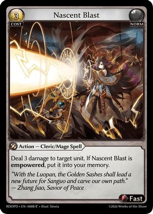 Nascent Blast (088B) (088B) - Radiant Origins Pantheon