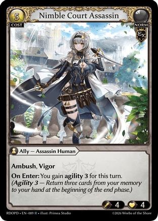 Nimble Court Assassin (089) - Radiant Origins Pantheon