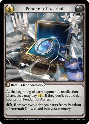 Pendant of Accrual (091) - Radiant Origins Pantheon
