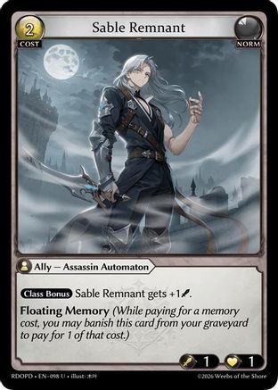 Sable Remnant (098) - Radiant Origins Pantheon