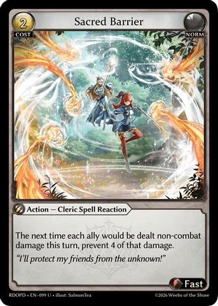 Sacred Barrier (099) - Radiant Origins Pantheon