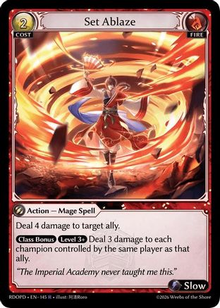 Set Ablaze (145) - Radiant Origins Pantheon