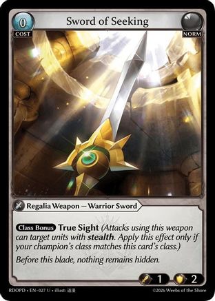 Sword of Seeking (027) - Radiant Origins Pantheon