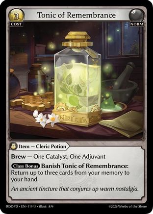 Tonic of Remembrance (119) - Radiant Origins Pantheon