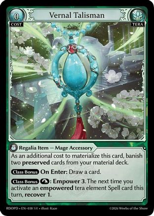 Vernal Talisman (038) - Radiant Origins Pantheon