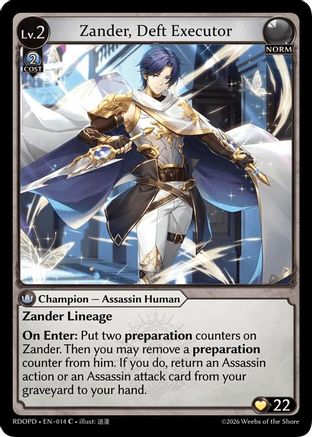 Zander, Deft Executor (014) - Radiant Origins Pantheon