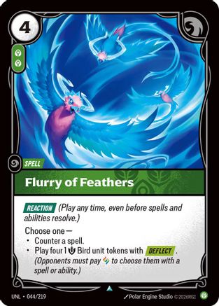 Flurry of Feathers (044/219) - Unleashed Foil