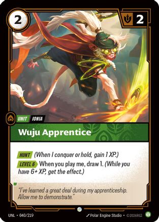 Wuju Apprentice (040/219) CN - Unleashed Foil