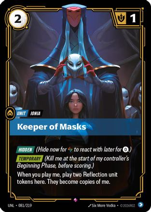 Keeper of Masks (081/219) CN - Unleashed Foil