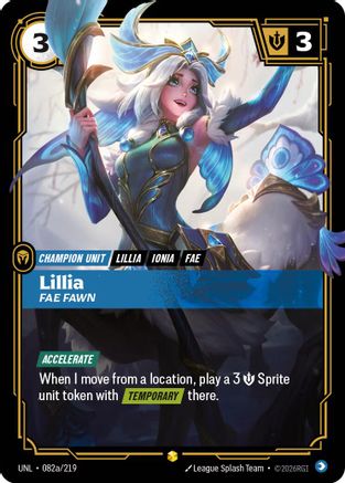 Lillia - Fae Fawn (Alternate Art) (082a/219) CN - Unleashed Foil