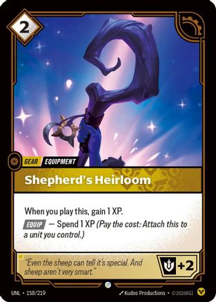 Shepherd's Heirloom (158/219) CN - Unleashed Foil