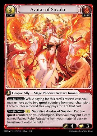 Avatar of Suzaku (171) - Radiant Origins Foil
