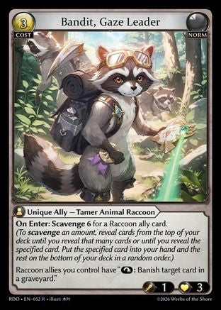Bandit, Gaze Leader (052) - Radiant Origins Foil