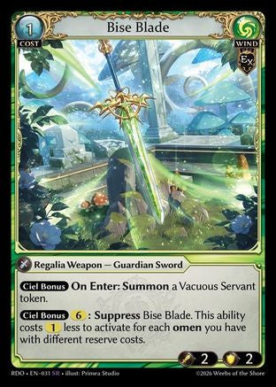 Bise Blade (031) - Radiant Origins Foil