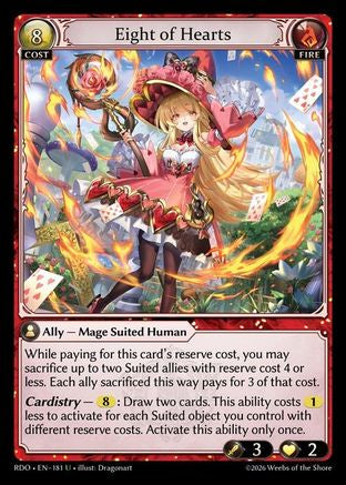 Eight of Hearts (181) - Radiant Origins
