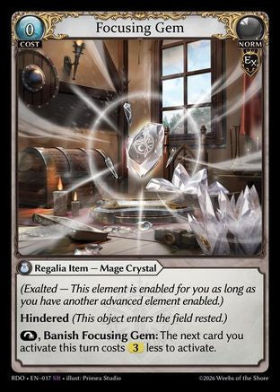 Focusing Gem (017) - Radiant Origins Foil
