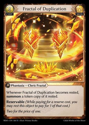 Fractal of Duplication (364) - Radiant Origins Foil