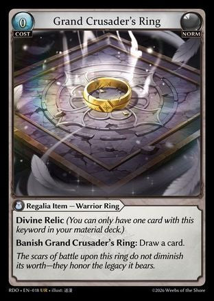 Grand Crusader's Ring (018) - Radiant Origins