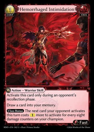 Hemorrhaged Intimidation (342) - Radiant Origins Foil