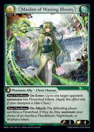 Maiden of Waning Bloom (385) - Radiant Origins Foil