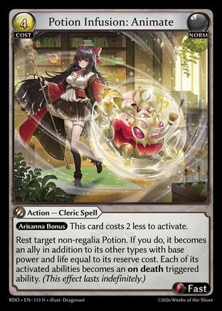 Potion Infusion: Animate (113) - Radiant Origins Foil