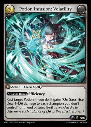 Potion Infusion: Volatility (114) - Radiant Origins Foil