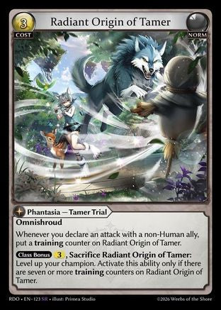 Radiant Origin of Tamer (123) - Radiant Origins Foil
