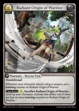 Radiant Origin of Warrior (124) - Radiant Origins Foil