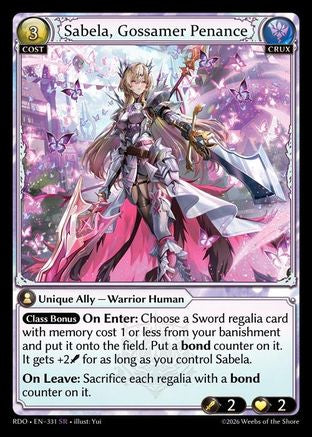 Sabela, Gossamer Penance (331) - Radiant Origins Foil