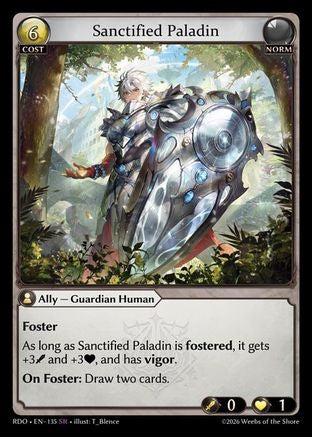 Sanctified Paladin (135) - Radiant Origins Foil