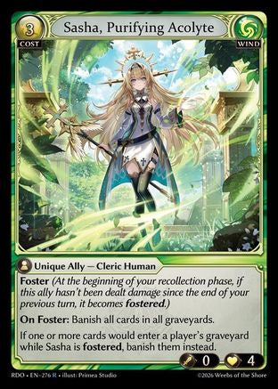 Sasha, Purifying Acolyte (276) - Radiant Origins Foil