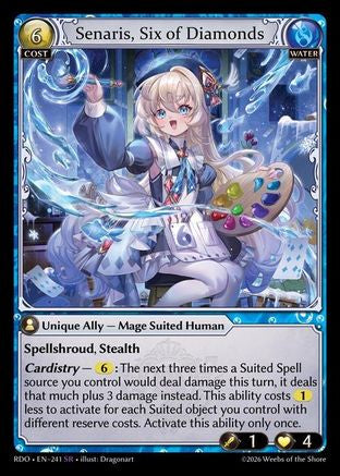 Senaris, Six of Diamonds (241) - Radiant Origins Foil