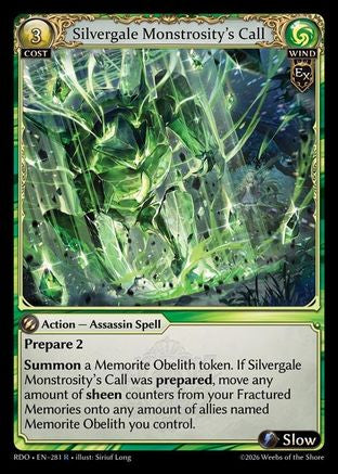 Silvergale Monstrosity's Call (281) - Radiant Origins Foil