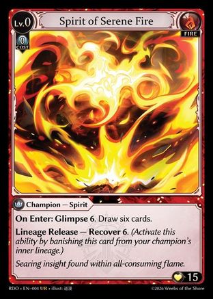 Spirit of Serene Fire (004) - Radiant Origins