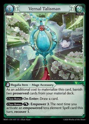 Vernal Talisman (037) - Radiant Origins Foil