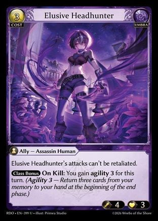 Elusive Headhunter (Curio Foil) (399) - Radiant Origins Foil