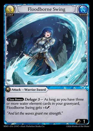 Floodborne Swing (Curio Foil) (219) - Radiant Origins Foil