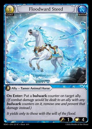 Floodward Steed (Curio Foil) (221) - Radiant Origins Foil