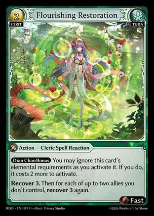 Flourishing Restoration (Curio Foil) (379) - Radiant Origins Foil