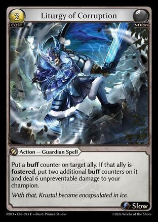 Liturgy of Corruption (Curio Foil) (093) - Radiant Origins Foil