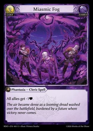 Miasmic Fog (Curio Foil) (401) - Radiant Origins Foil