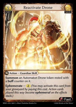Reactivate Drone (Curio Foil) (368) - Radiant Origins Foil