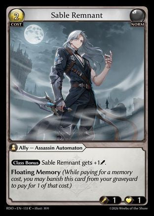 Sable Remnant (Curio Foil) (133) - Radiant Origins Foil