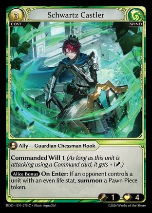 Schwartz Castler (Curio Foil) (278) - Radiant Origins Foil