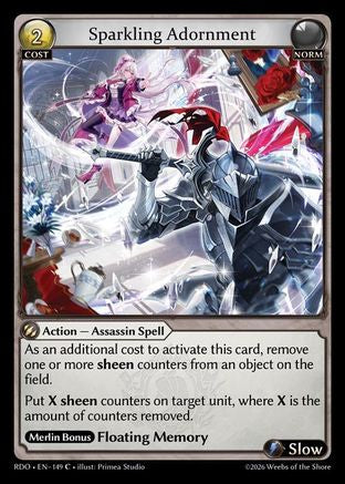 Sparkling Adornment (Curio Foil) (149) - Radiant Origins Foil
