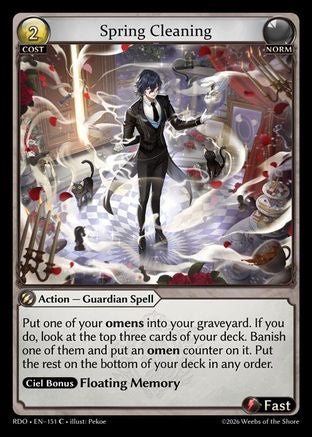 Spring Cleaning (Curio Foil) (151) - Radiant Origins Foil