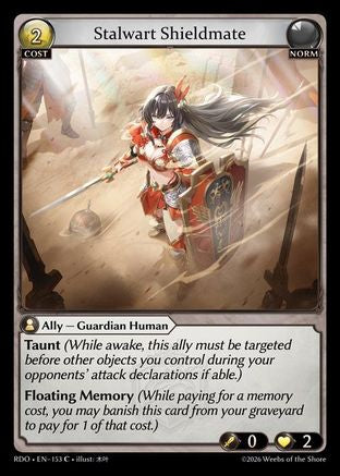 Stalwart Shieldmate (Curio Foil) (153) - Radiant Origins Foil