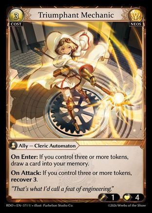 Triumphant Mechanic (Curio Foil) (371) - Radiant Origins Foil
