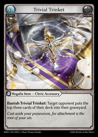 Trivial Trinket (Curio Foil) (028) - Radiant Origins Foil